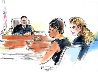 Lindsay Lohan In Her Beverly Hills Trial