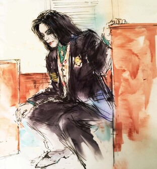 Michael Stretching Durring A Court Break