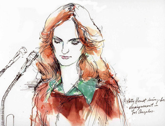 Patty Hearst Arraignment In Los Angeles