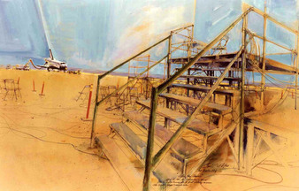 1st Space Shuttle Landing Edwards AFB NASA Historical Collection