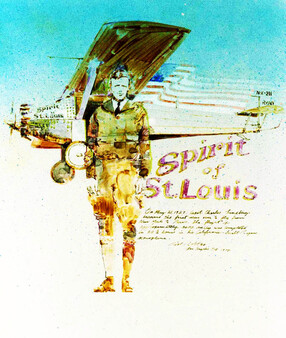 Charles Lindberg USAF Historical Art Collection