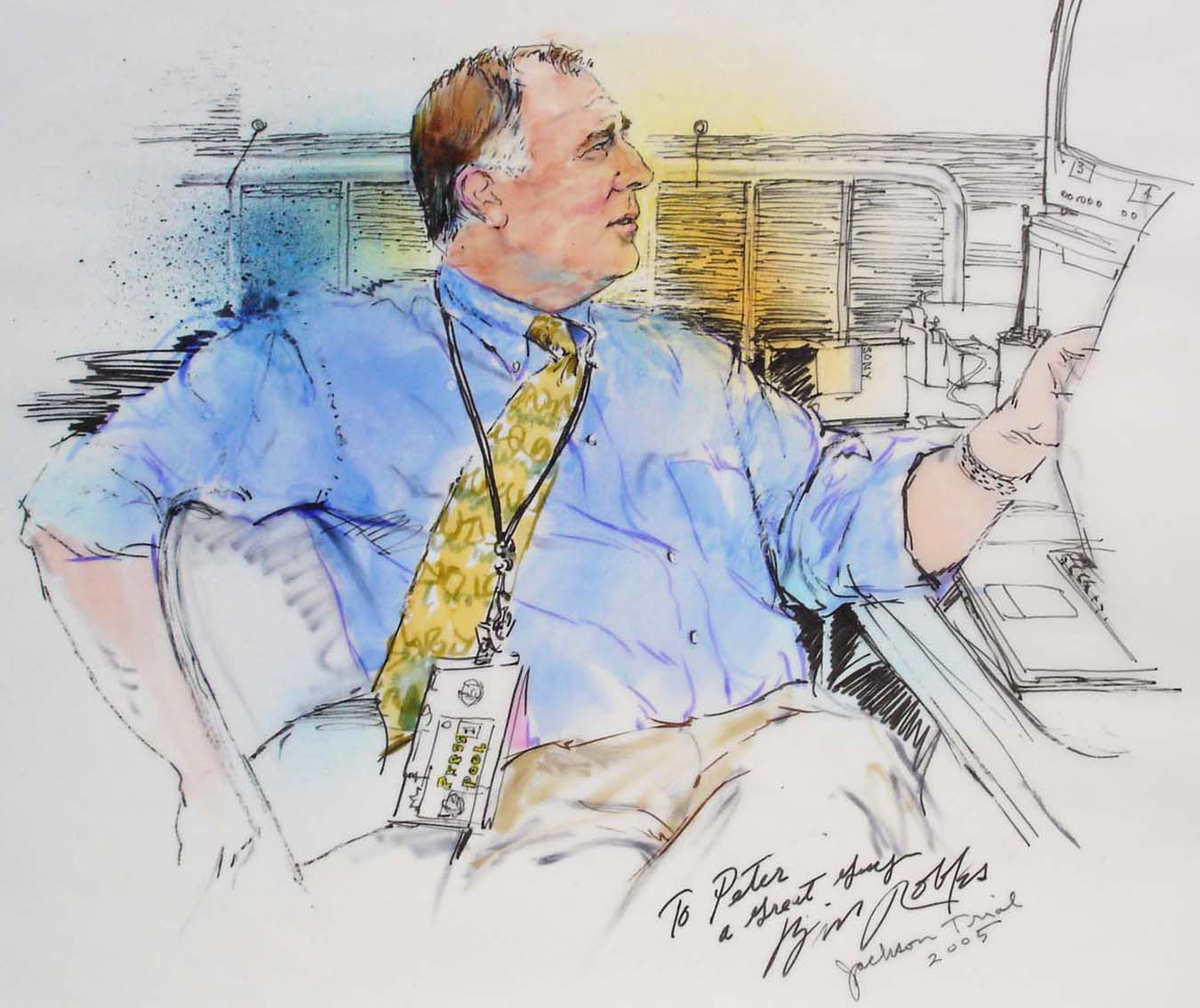 Media Coordinater Peter Shaplen Michael Jackson Trial