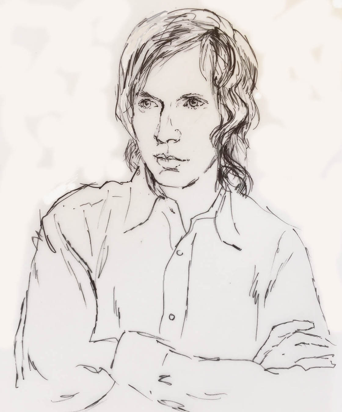 Music Artist Beck In His Recording Studio